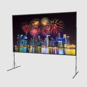 Fast-Fold Deluxe Portable Projection Screen System